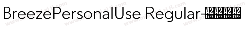 BreezePersonalUse Regular字体转换